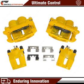 4b3000216 Encell-autoparts For 05 - 08 Ford F-150 Lincoln Mark Lt Yellow Front And Rear Disc Brake Calipers