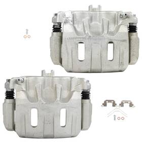 Ew845756a01 Ewaymotor Front Pair For 2011-2017 Honda Odyssey With Bracket Accessories Brake Calipers