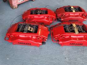 243548 Ferrari 179597 360 Spider Set Of 4 Brake Caliper Red Used P/n S/c