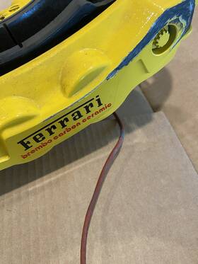 20c378 Ferrari 812 488 F8 Rear Left Side Carbon Ceramic Brake Caliper 2016 - 2020 Oem