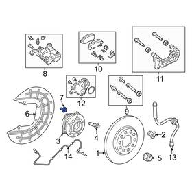 6106155aa Fiat Oe For 500l 2014-2020 Rear Brake Dust Shield Bolt
