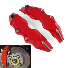 Flashbuyeasy 550752602248 2x Universal Small Size 3d Style Car Auto Disc Brake Caliper Covers Set Kit Red