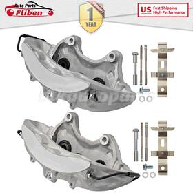 185200 Fliben 2x Disc Front Brake Caliper With 6 Piston For 2009-2015 Cadillac Cts V8 6.2l