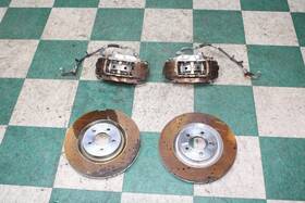 536-1225lf Ford 11-14 Mustang Gt 5.0l Brembo Front Pair Left Lh Right Rh Brake Calipers Rotors