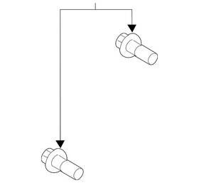 Ford 7t4z-2248-aa Genuine Disc Brake Caliper Bracket Mounting Bolt