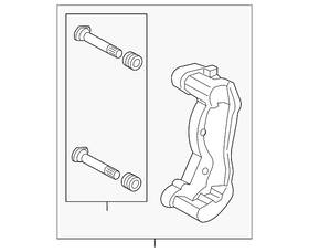 Ck4z-2b292-r Ford Genuine Caliper Support