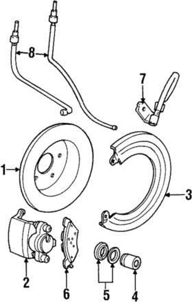 F5az-2552-a Ford Genuine Caliper
