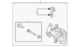 Lk4z-2553-d Ford Genuine Caliper Assembly