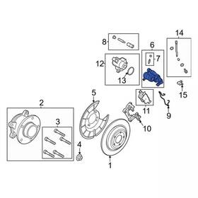 Nz6z-2553-a Ford Genuine Caliper