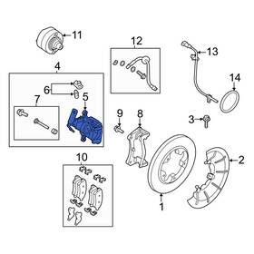 Mk4z2552b Ford Oe For E-transit 2022-2025 Rear Right Disc Brake Caliper
