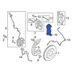 Ml3z2c396a Ford Oe For F-150 2021-2026 Front Disc Brake Caliper Bracket