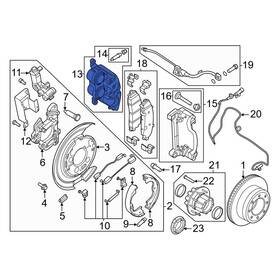 Pc3z2552d Ford Oe For F-450 Super Duty 2021-2022 Rear Right Disc Brake Caliper