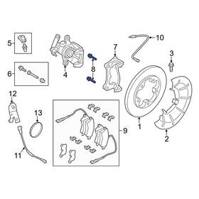 W500540s442 Ford Oe For Transit-150 15-19 Disc Brake Caliper Anchor Plate Bolt
