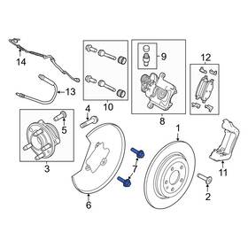 W505255s439 Ford Oe For Mustang 2024 Brake Dust Shield Screw