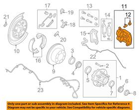 Dc3z2553b Ford Oem 13-16 F-250 Super Duty Brake Components-caliper