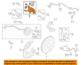 Jl1z2553a Ford Oem 18-23 Expedition Rear Suspension Brake Components-caliper