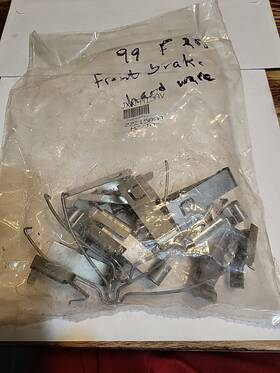 Jxxfh15av Ford Truck 2 Front Brake Caliper Hardware Kits Fit 1999-05 F250 F350 Excursion Nos