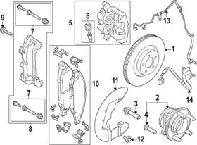 W721714-s439 Ford Genuine Caliper Mount Bolt