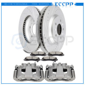 E83929601cp Front Brake Calipers And Rotors Ceramic Pad For 2006-2011 Buick Lucerne