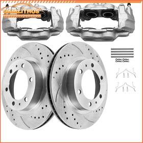 D976-7877 Gaialithos 31520 Front Brake Calipers Rotors Ceramic Pads For Toyota Fj Cruiser 4runner Tacoma