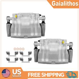 18-b5017 Gaiasurge 2x Front Brake Calipers With Bracket Rwd For 2012-2021 Chrysler 300 2013-2014 200
