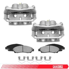 19-b3827 Gaiasurge 19-b3826/19-b3827 D1378 Pair Front Brake Calipers Pads With Bracket For Honda Pilot 2009-2015 3.5l