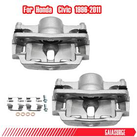 45019snaa60 Gaiasurge 2pcs Front Brake Calipers With Bracket For Honda Civic 1996-2011 1.6l/1.7l/1.8l/2l