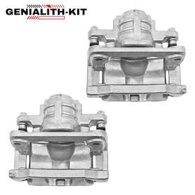 18-b5187 Genialith Front Left Right Brake Calipers With Brackets For 2006-2008 2009 Cadillac Xlr 4.4l
