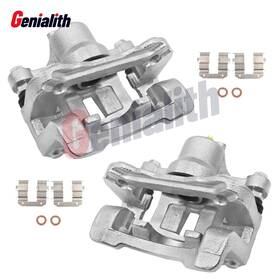 B6391 Genialith B6390 Pair Rear L&r Brake Calipers With Bracket For 2011-2015 Kia Sportage Hyundai Tucson