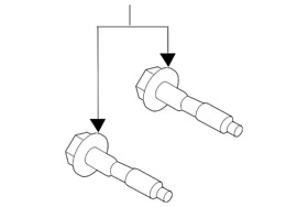 6l2z-2027-a Genuine Disc Brake Caliper Bracket Mounting Bolt