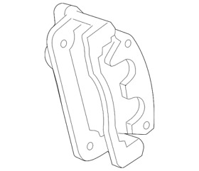 85569602 Genuine Gm Black Front Disc Brake Caliper Assembly