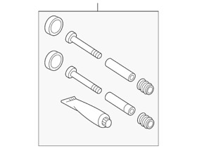 906-420-00-00 Genuine Mercedes-benz Caliper Hardware Kit