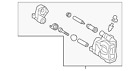 9074238300 Genuine Mercedes-benz Floating Brake Caliper