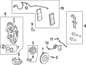 11570092 Gm Genuine Front Disc Brake Caliper Bolt
