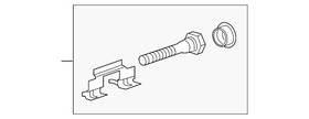 23157701 Gm Genuine Parts Rear Disc Brake Caliper Guide Pin Kit