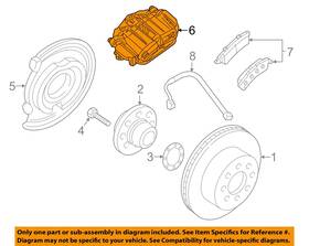 84046263 Gm Oem 03-17 Express 2500 Rear Suspension Brake Components-caliper