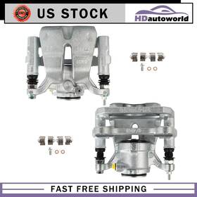 8j46547784 Hdautoworld Pair Rear Left Driver Right Brake Calipers With Bracket For 2014-2021 Jeep Cherokee
