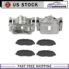 Hd83auto5581 Hdautoworld Front 2x Brake Calipers And 4x Ceramic Pads Set For 1996-2011 Honda Civic
