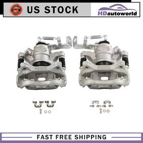 Hd84576601d Hdautoworld For 2014 2015 2016 Mazda 3 L4 2.5l Rear Left Right Brake Calipers With Bracket