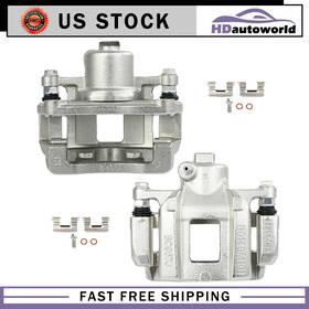 Hd84695001j Hdautoworld 2x For 2013 - 2019 Cadillac Ats Rear Left Right Disc Brake Calipers With Bracket