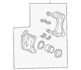 45019-s0x-a03 Honda Genuine Caliper