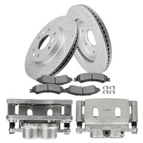 Hp848aa466a01 Hptour-autoparts For 2007 - 2008 Cadillac Escalade Esv Front Brake Calipers Rotors Ceramic Pads