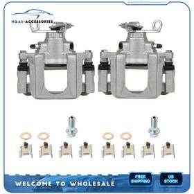 Hq834963a01 Hqas-accessories 2x For 2009-2012 Dodge Journey Left Right Brake Rear Calipers With Bracket Kit