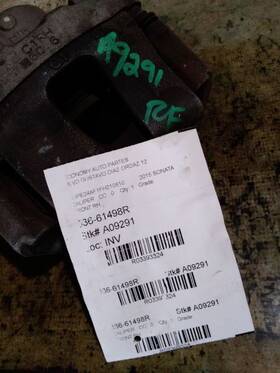 536-61498r Hyundai Passenger Caliper Front Us Built 12.00 Inch Diameter Rotor Fits 15-17 Sonata 3393324