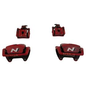 Hyundai 58180s0a10 2019-2022 Veloster Front And Rear Caliper Set 13.60 Inch Diameter N-line Oem
