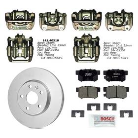 Bndl-930650 Id Select For Honda Cr-v 2002-2004 4-pc Semi Loaded Brake Caliper Kit