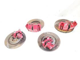 Jaguar 536-51365l Front Set Of Red Brake Calipers With Rotors Oem 2013-2015 Xf Xfr