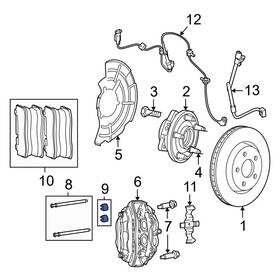 5174318aa Jeep Oe For Grand Cherokee 2012 Front Disc Brake Caliper Pin Boot