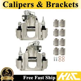 Hes544131 Kac 2pcs Brake Calipers And Brackets Rear For Lincoln Mkx 2011-2015 Ford Edge 2011-14