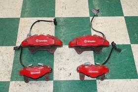 58180j5a51bcr Kia 18-21 Stinger Red Painted Brembo Front Rear Lh Rh Brake Calipers Set Oem Factory